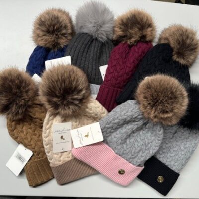 Ladies Pom Pom Hat - Various Colours