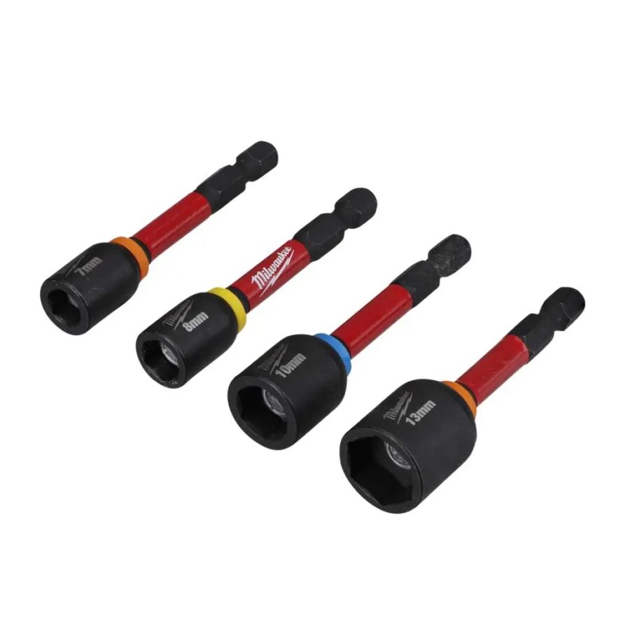 Milwaukee SHOCKWAVE impact Duty Magnetic Nut Driver 4 Piece set - Image 2